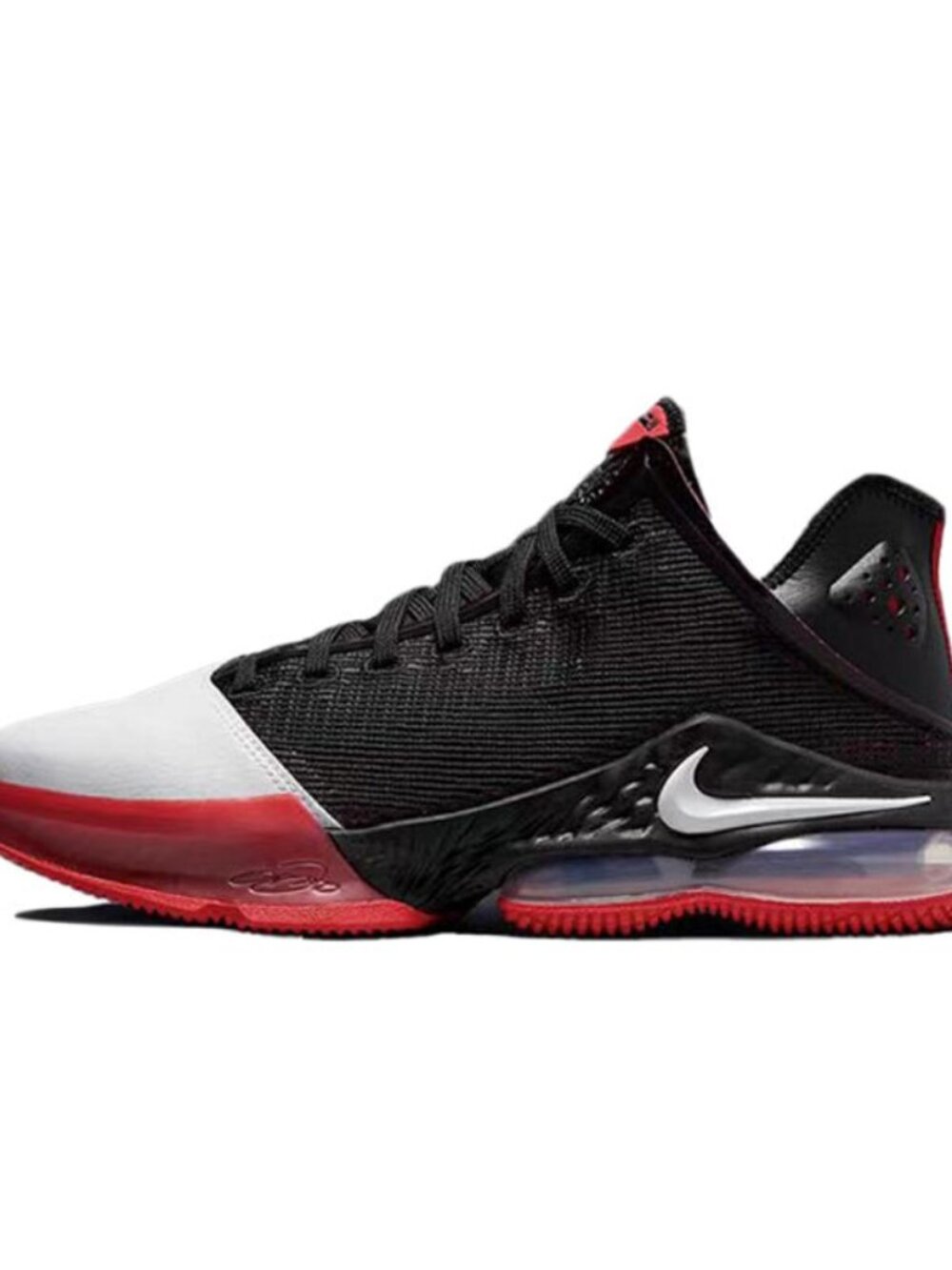 Nike LeBron 19 Low "Bred" Black University Red Men's Size 12 NWOT